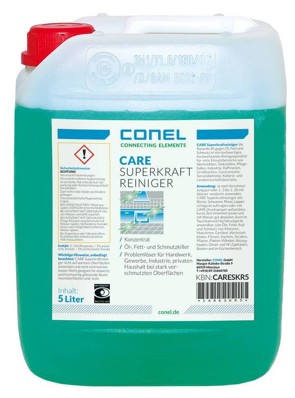 CONEL CARE Superkraftreiniger 5L, Konzentrat