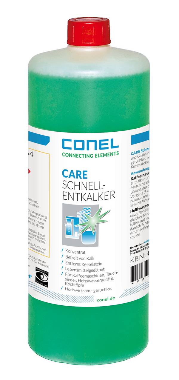CONEL CARE Schnellentkalker 1 Liter Flasche Konzentrat