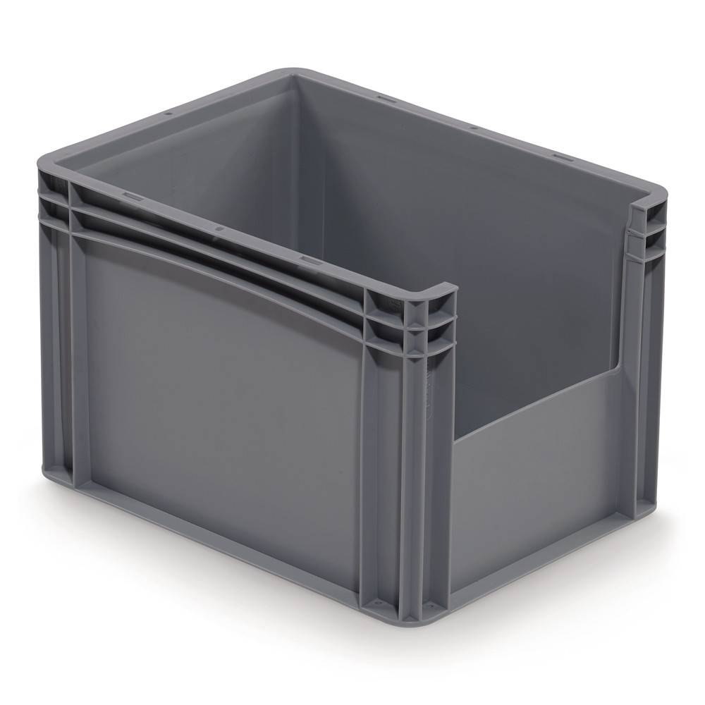 RAJAPACK Eurobox mit halbhoher Öffnung, 100 % recycelt 400 x 300 x 270 mm-0