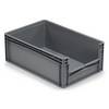 RAJAPACK Eurobox mit halbhoher Öffnung, 100 % recycelt 600 x 400 x 220 mm