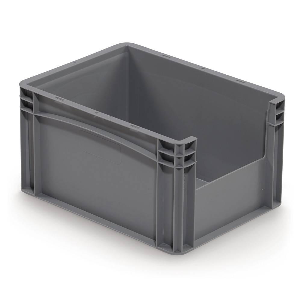 RAJAPACK Eurobox mit halbhoher Öffnung, 100 % recycelt 400 x 300 x 220 mm-0