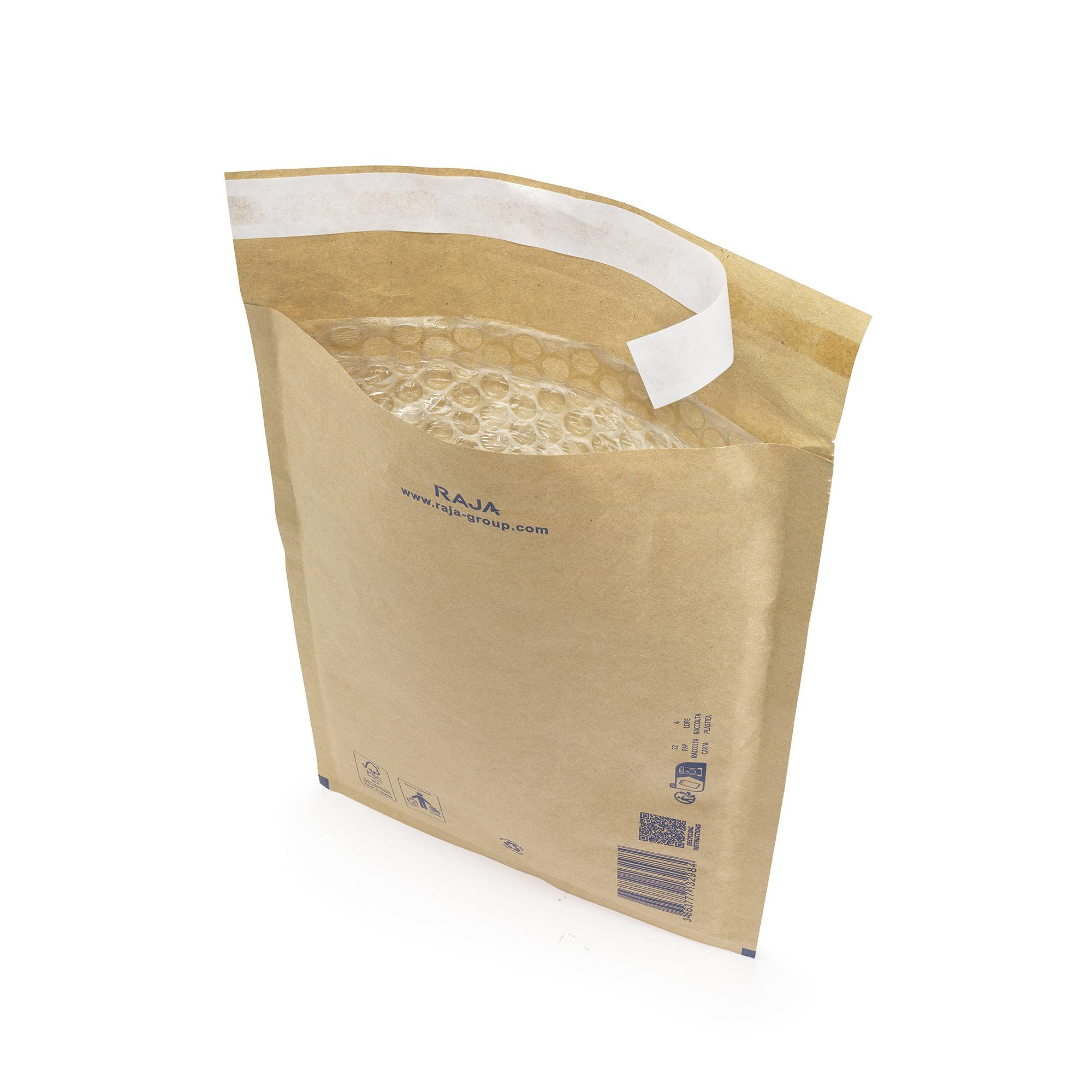 RAJAPACK Luftpolster-Versandtaschen RAJA Eco braun 150 x 210 mm-0