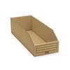 RAJAPACK Faltbare Karton-Regalkästen RAJA, 401 x 151 x 69/112 mm