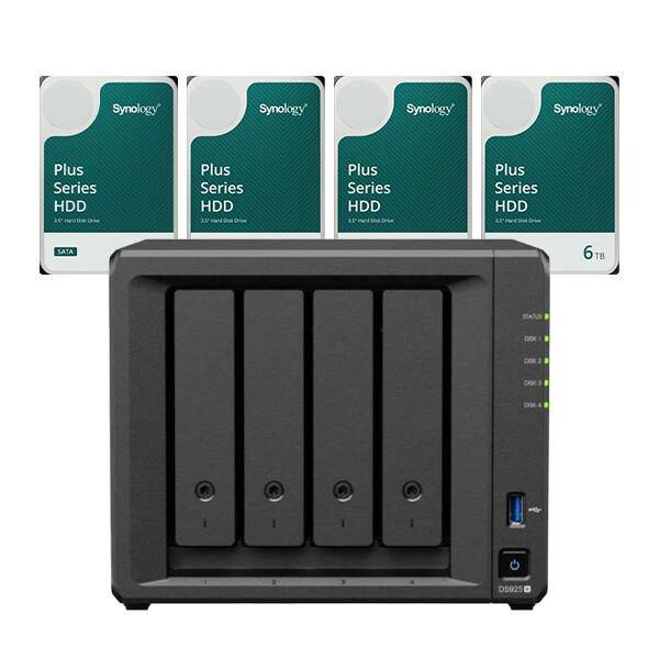 DS925+ DiskStation+ 4x Plus 3.5" SATA HDD Festplatte 6