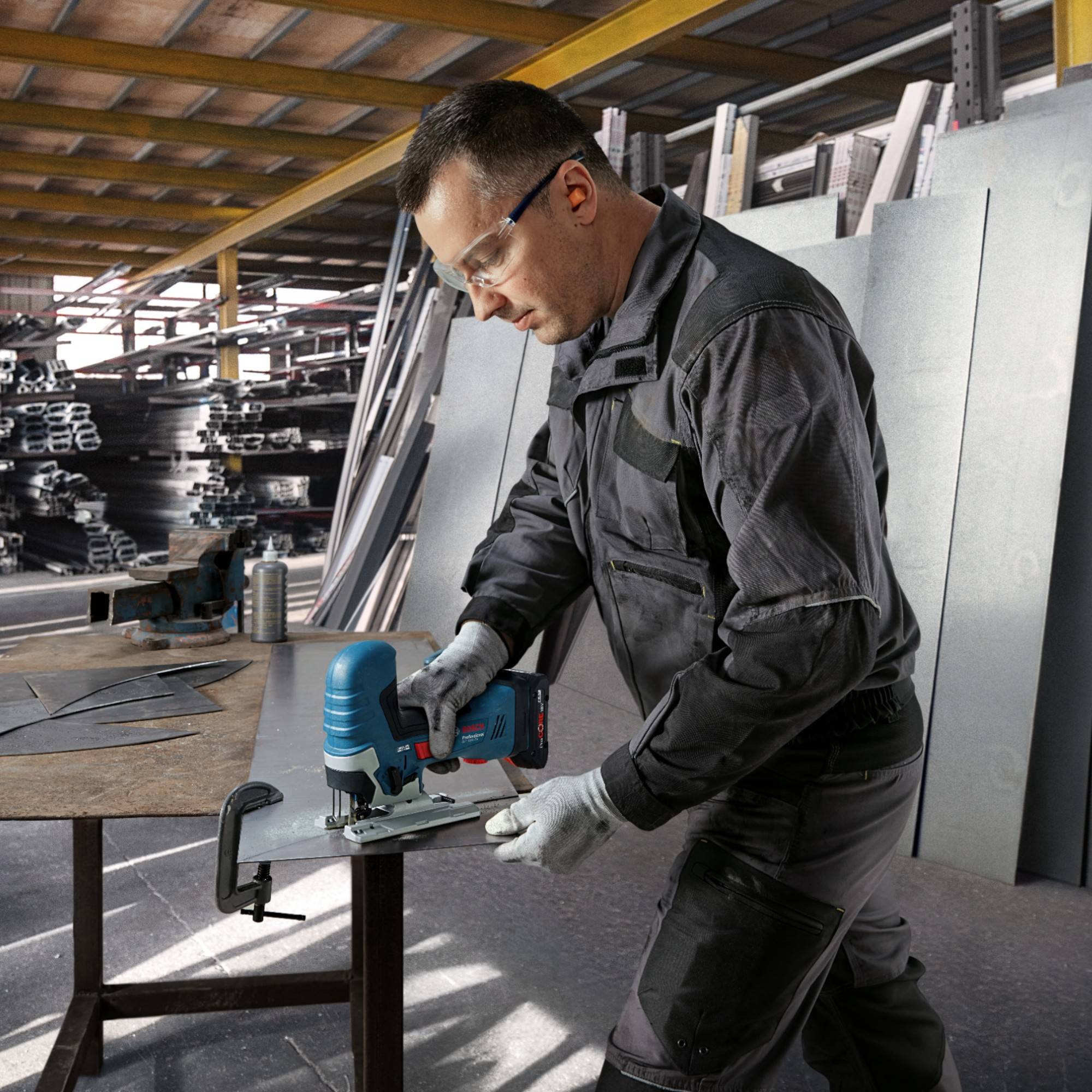 Bosch GST 18V-125 S Professional Akku Stichsäge 18 V 125 mm Brushless + 1x Akku 4,0 Ah + Ladegerät-4