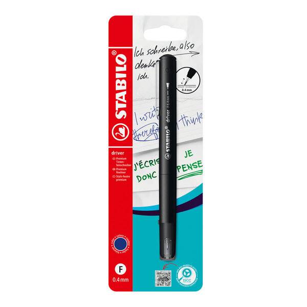Fineliner dr!ver fine Blister 1 Stück/1 Farbe blau-0