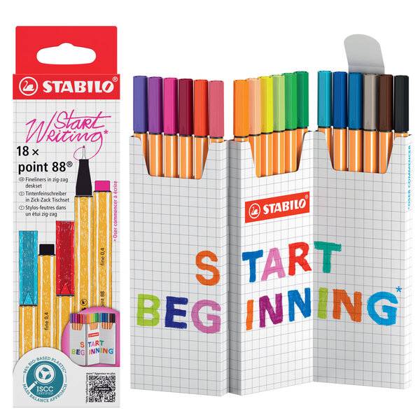 STABILO - point 88 Fineliner farbsortiert 0.4 mm 18 St.