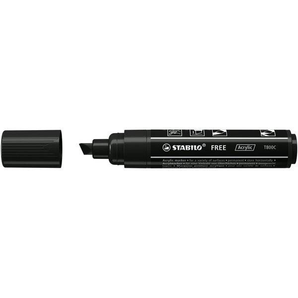 Acrymarker FREE Acrylic T800C schwarz-0