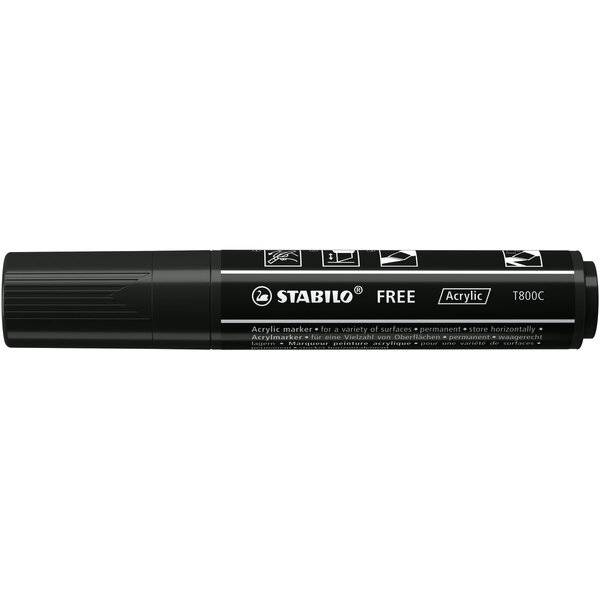 Acrymarker FREE Acrylic T800C schwarz-1
