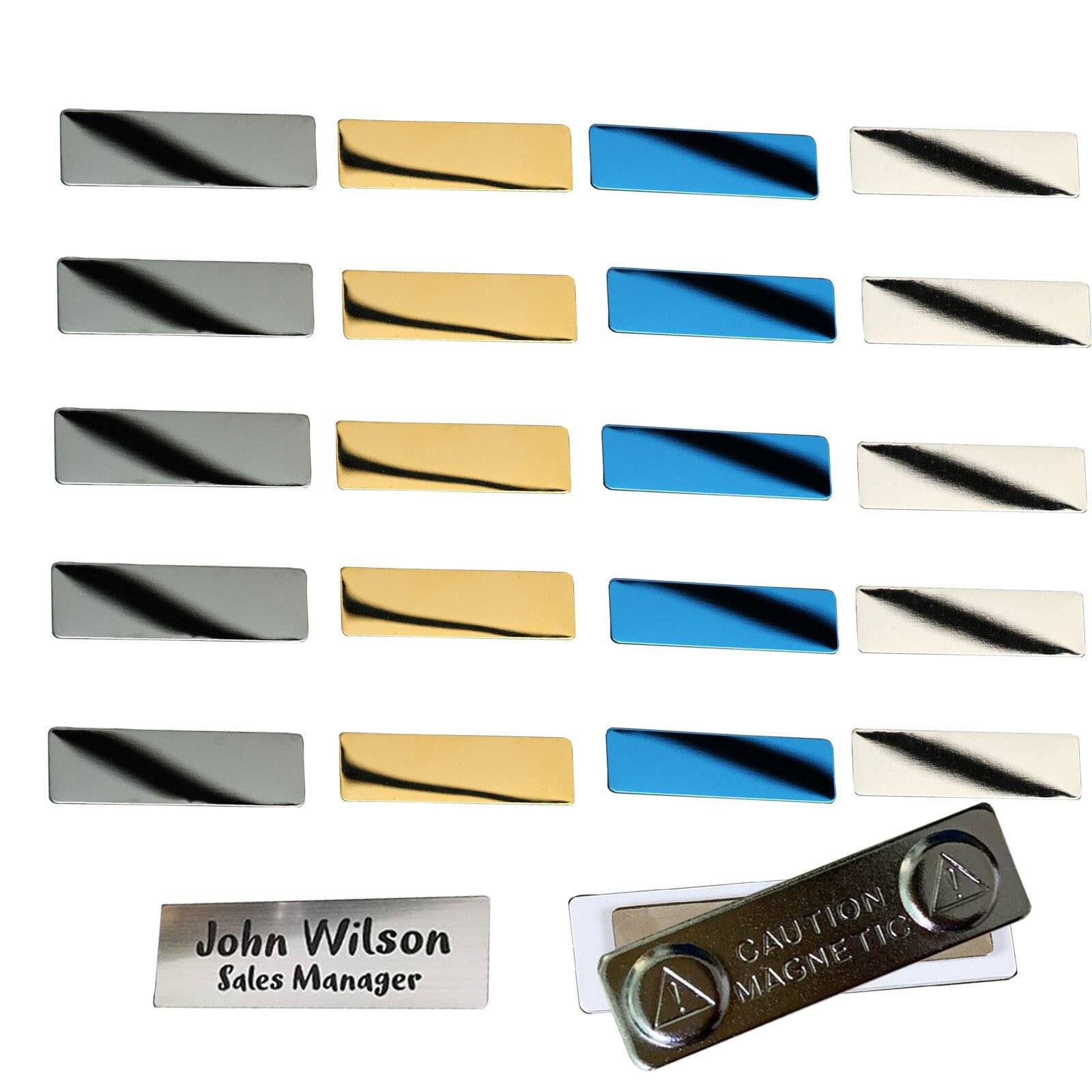 Creality Falcon Series Stainless Steel Name Tags Badges - 20pcs-0