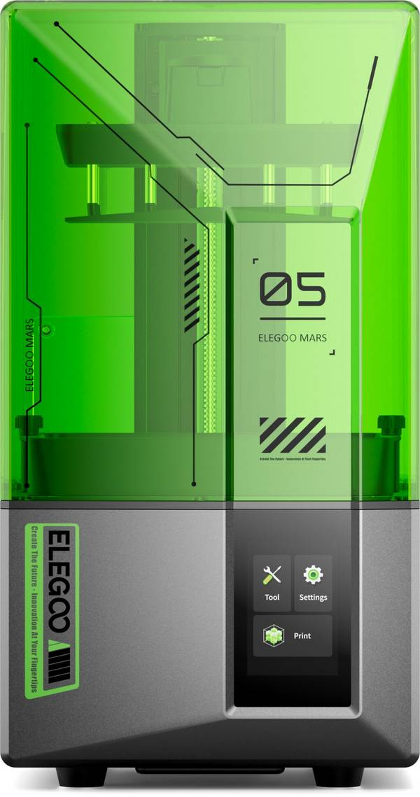 Elegoo Mars 5 Resin 3D-Drucker, 4K Mono-LCD, COB-Lichtquelle, Auto-Nivellierung