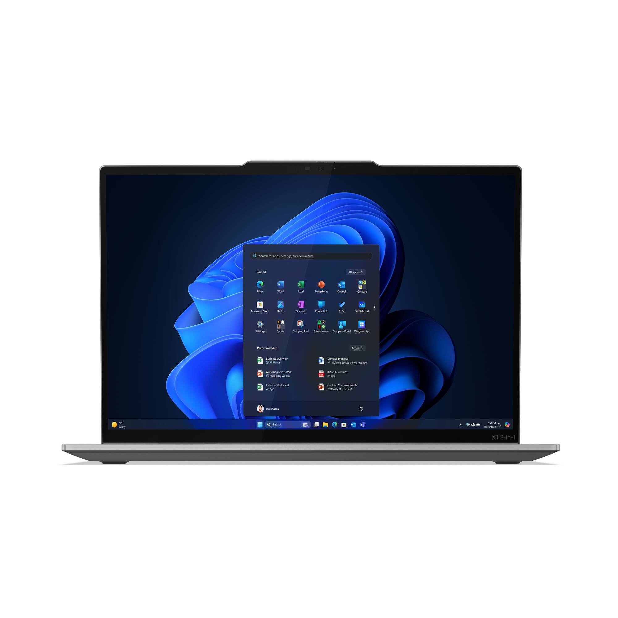 Lenovo ThinkPad X1 2-in-1 Gen 10 21NU - Aura Edition - Flip-Design - Intel Core Ultra 7 258V - Evo --2