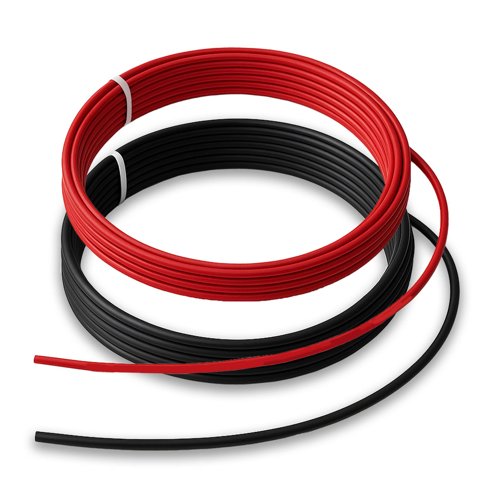 FLRY-B KFZ Kabel Set 10m 0,75mm² Rot/Schwarz flexibel asymmetrisch für Fahrzeuge, Motorräder & Anhänger
