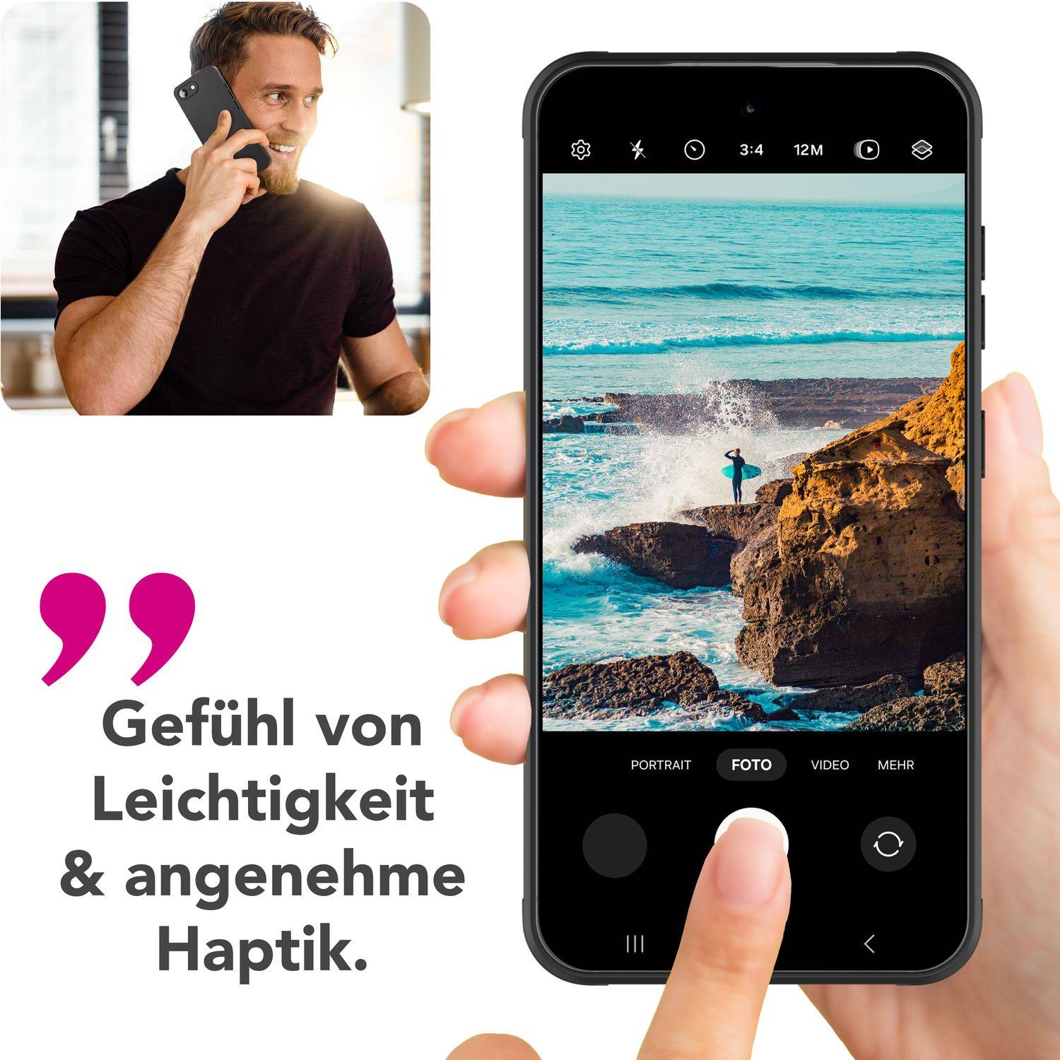 NALIA Handyhülle „Strider“ für iPhone 16e – Ultradünn Flexibel Staubschutz Tastenkappen, Schwarze Hülle aus TPU Silikon-4