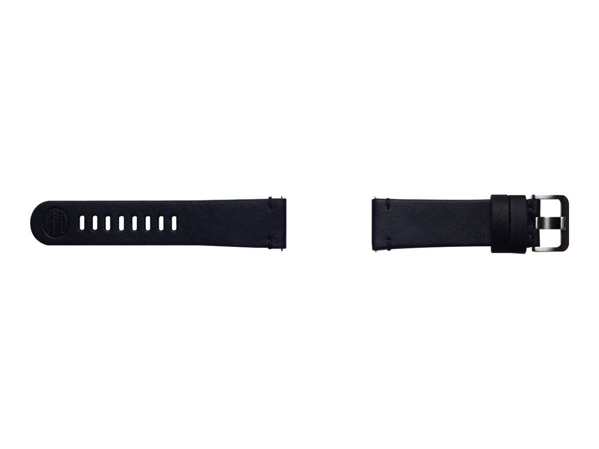 Strap Studio Essex Leather Band - Uhrarmband für Smartwatch - Schwarz - für Gear-1