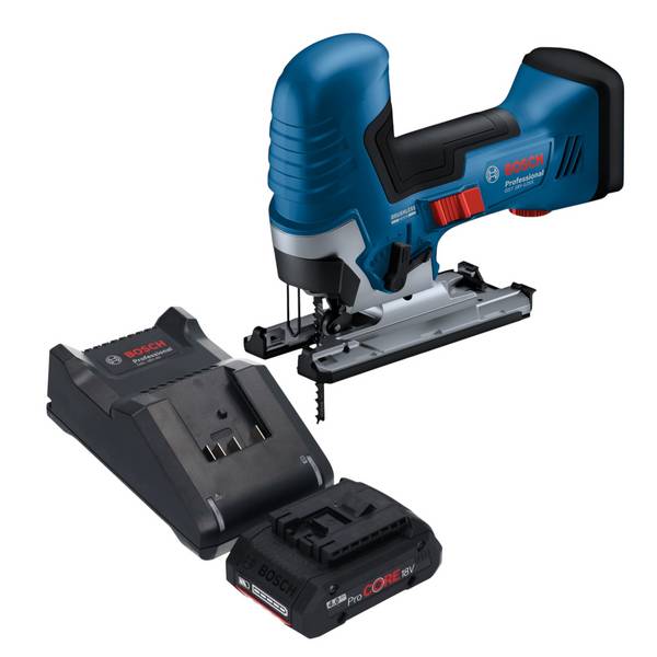 Bosch GST 18V-125 S Professional Akku Stichsäge 18 V 125 mm Brushless + 1x ProCORE Akku 4,0 Ah + Ladegerät