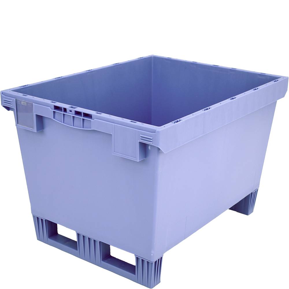 Mehrwegbehälter MB Deckel/Bügel/Kufe / MB 86421DKufe 800x600x423 taubenblau Dopp-0