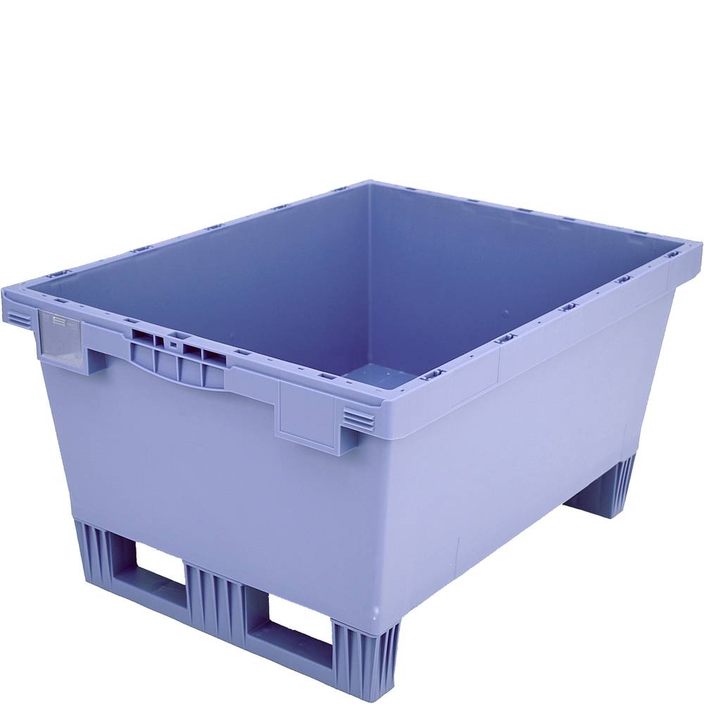 Mehrwegbehälter MB Deckel/Bügel/Kufe / MB 86321DKufe 800x600x323 taubenblau Dopp-0