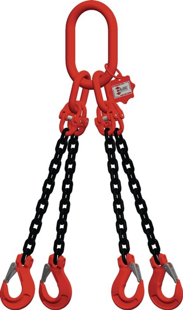 Anschlagkette 4-strängig,Güte 8 L1000xS6mm Trgf.2360/1700kg MCBULL