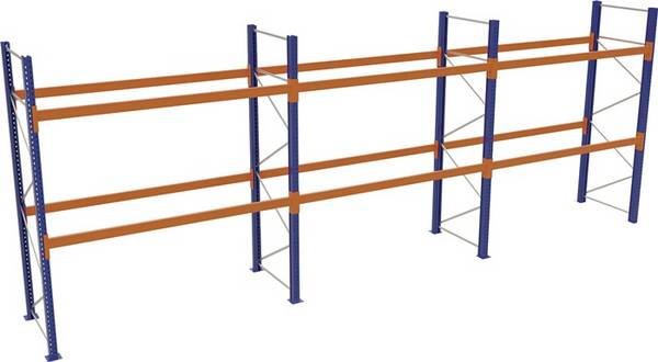 Palettenregal H3000xB8444xT1100mm Feldlast 5395kg Fachlast 1500kg SCHULTE