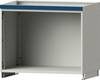 Aufsatzschrank H800xB1015xT720mm lichtgrau/blau o.Flügeltüren TECWERK
