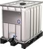 Gefahrgutcontainer 600l L1200xB800xH1013mm Kunststoffplatte Stand.