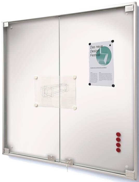 Drehtür-Schaukasten MEDIA-DT8 8x A4 B910xH670mm Rahmen rd-0