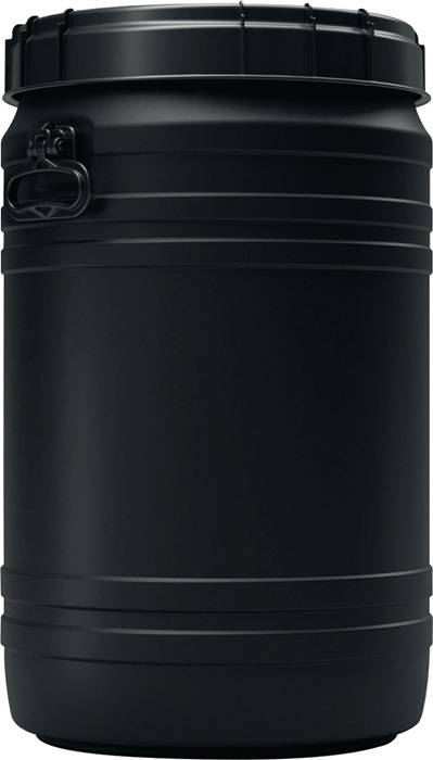 CurTec Deutschland GmbH Weithalsfass 75l PE schwarz m.2 Tragegriffen Einfüllöffnung-D.354mm 6944-93-101