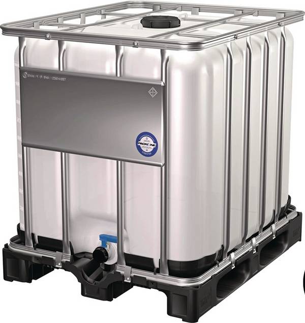 IBC-Container Gefahrgut-Ausführung, auf Kunststoff-Palette, 1.000 Lite