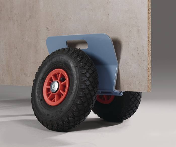 Plattenroller Außen-L300xB298xH305mm mit Klemmbacken Bereifung Luft Trgf.250kg-2