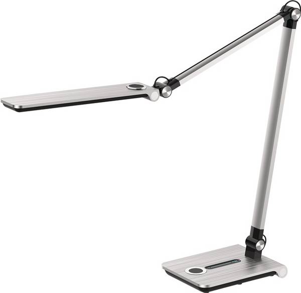 Schreibtischleuchte Wave silber geb.H.max.760mm Standfuß m.LED HANSA