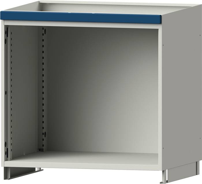 Aufsatzschrank H800xB865xT720mm lichtgrau/blau o.Flügeltüren TECWERK