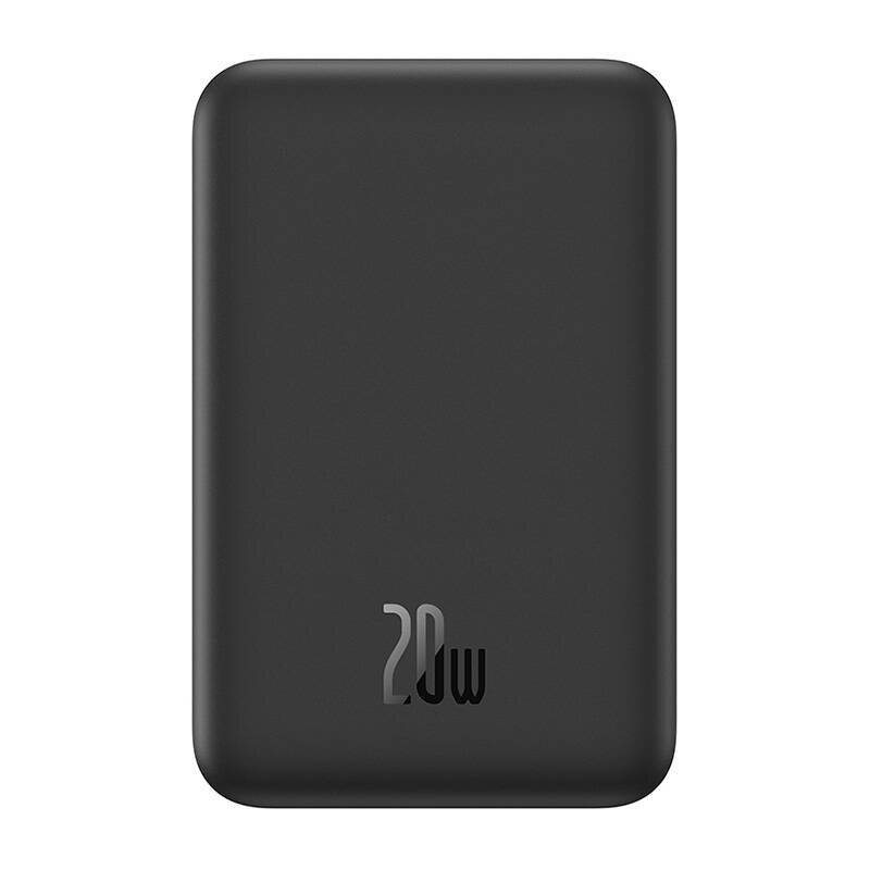 Magnetische Mini-Powerbank Baseus 5000mAh, USB-C 20W (schwarz)-0