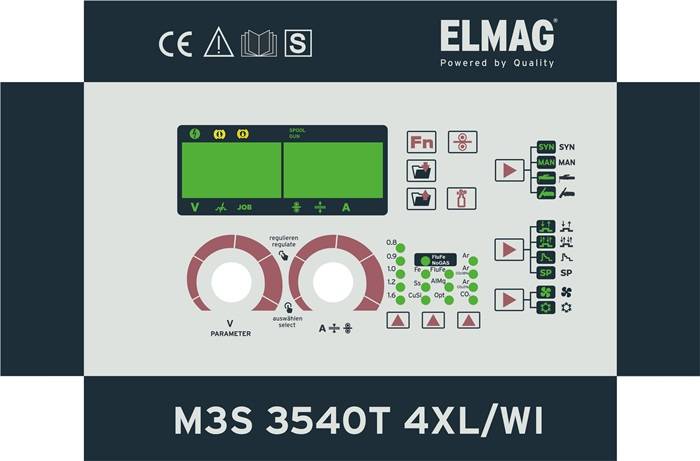 Schweißinverter M3S 3540T 4XL/WI/ECO-SET Schweißstrom 50-350A/ MMA/WIG 10-350A-2
