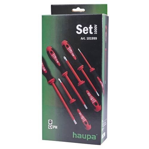 Haupa 2K-VDE-Schraubendrehersatz PH 6-teilig 101999-0