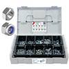 FRANTOS L-BOXX Mini DIN 934 Sechskantmuttern + DIN 985 Sicherungsmuttern Sortiment, 780 tlg. (Stahl verzinkt)
