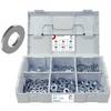 FRANTOS L-BOXX Mini DIN 125 A Unterlegscheiben Sortiment, M4 bis M12 900 tlg. (Stahl verzinkt) Scheiben Set