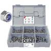 FRANTOS L-BOXX Mini DIN 985 Sicherungsmuttern Sortiment M4 bis M12 605 tlg. (Edelstahl A2) selbstsicherende Muttern Set