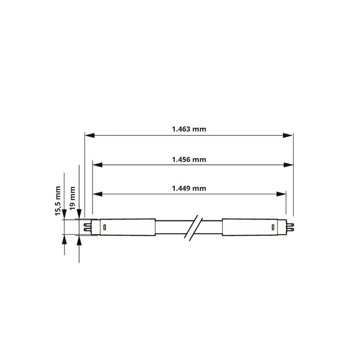 Philips LED Röhre T5 MASTER (HF) High Output 26W 3900lm - 840 Kaltweiß | 115cm - Ersatz für 54W-3