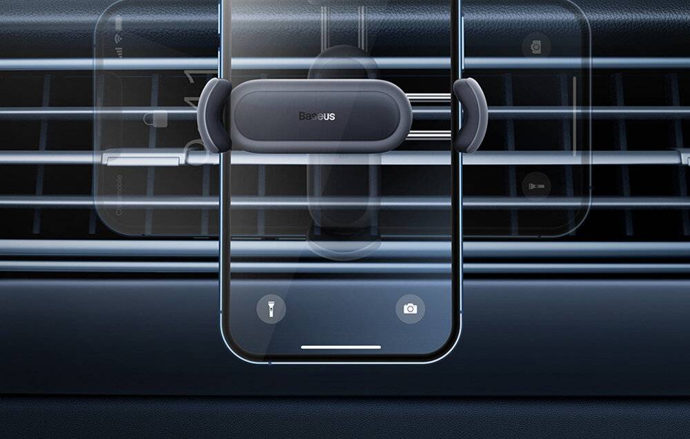 Preisbild für Baseus Steel Cannon 2 Black - Smartphone Car Holder