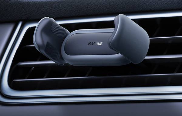Baseus Steel Cannon 2 Black - Smartphone Car Holder