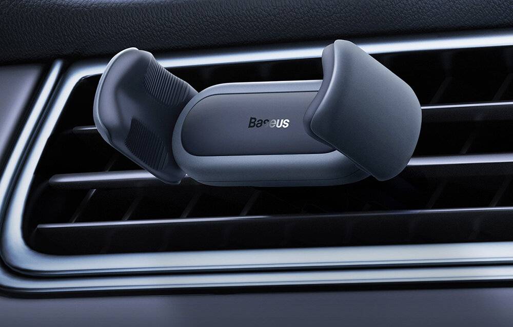 Baseus Steel Cannon 2 Black - Smartphone Car Holder-0