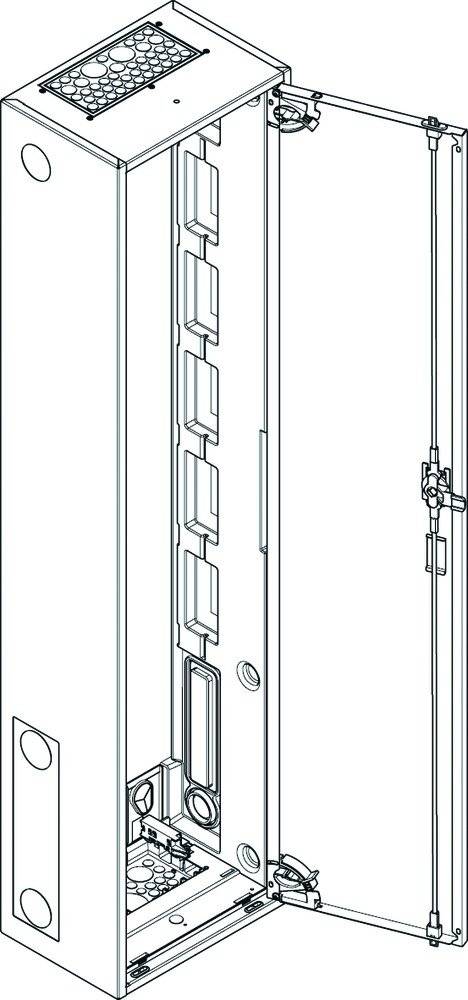ABN System-Gehäuse S18 weiß IP43 300 mm 1250 mm-2