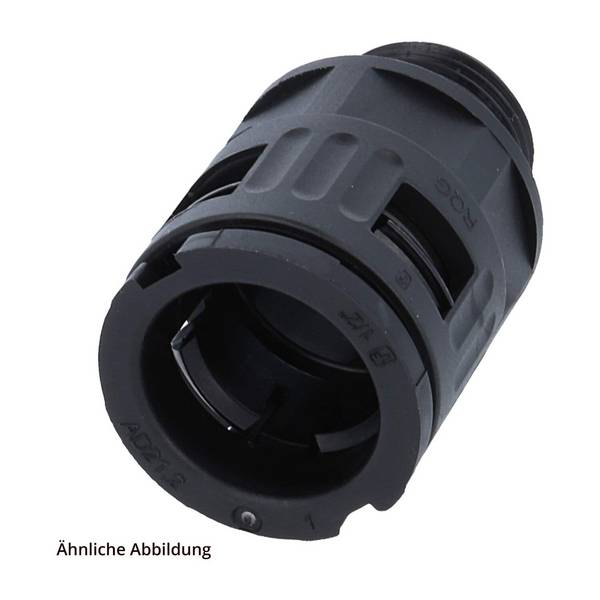 FLEXA FVG M25/21 Schnellverschraubung gerade Gewinde M25x1,5 für Schlauch-Außendurchmesser 21,2mm