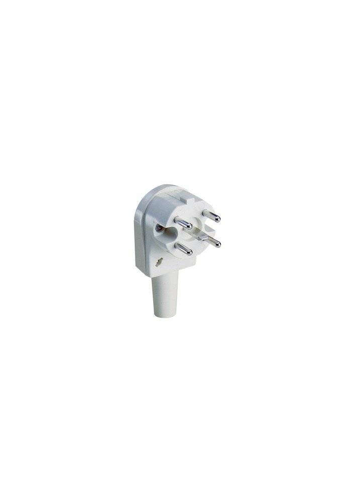 ABL Perilex Winkelstecker, weiß 3-pol.?, 16A, 230/400V Duroplast, Fabr. ABL-2