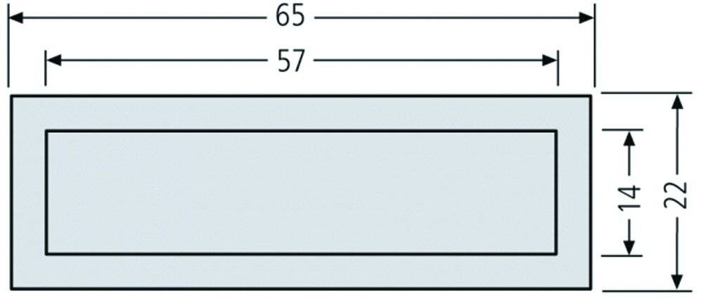 Renz Renz Kombitaster Lira weiss, 65x22mm 97-9-85116-1