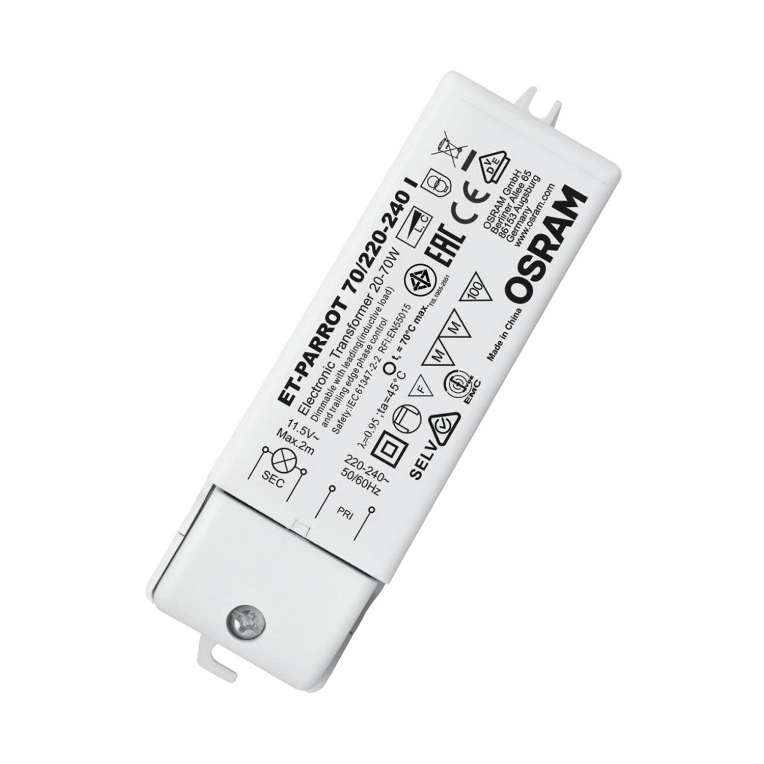 Ledvance Elektronischer Trafo ET PARROT 70/220240I 128 mm, 38 31 mm-1
