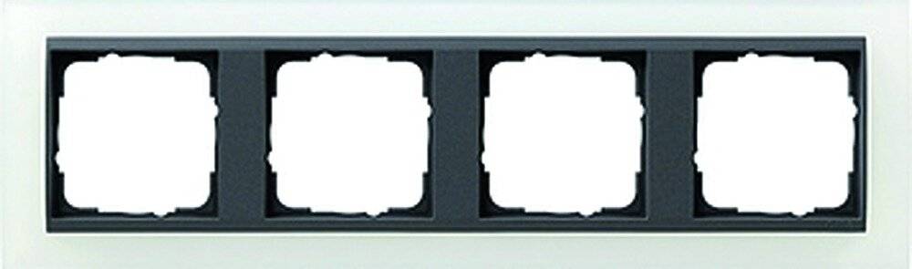 Gira Abdeckrahmen 4f.opak ws 021424-1