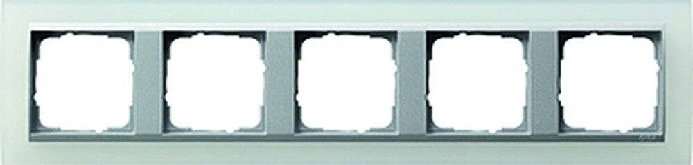 Gira Abdeckrahmen 5f.opak ws 021550-1
