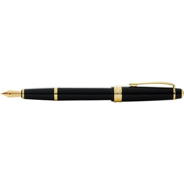 Füllfederhalter Bailey Light Schwarz/Gold, Kunststoff, XF-Feder-1